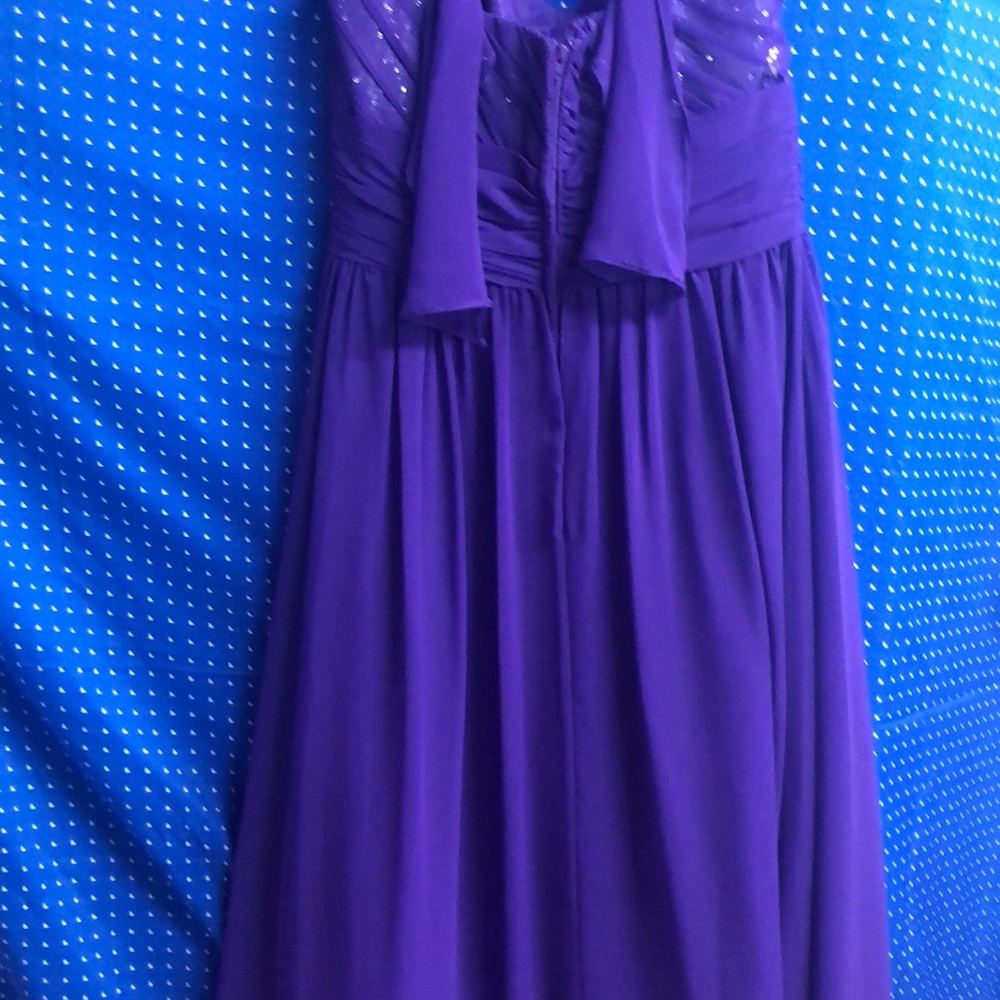 Alfred Angelo gown purple long floor length sz 8 - Picture 7 of 7